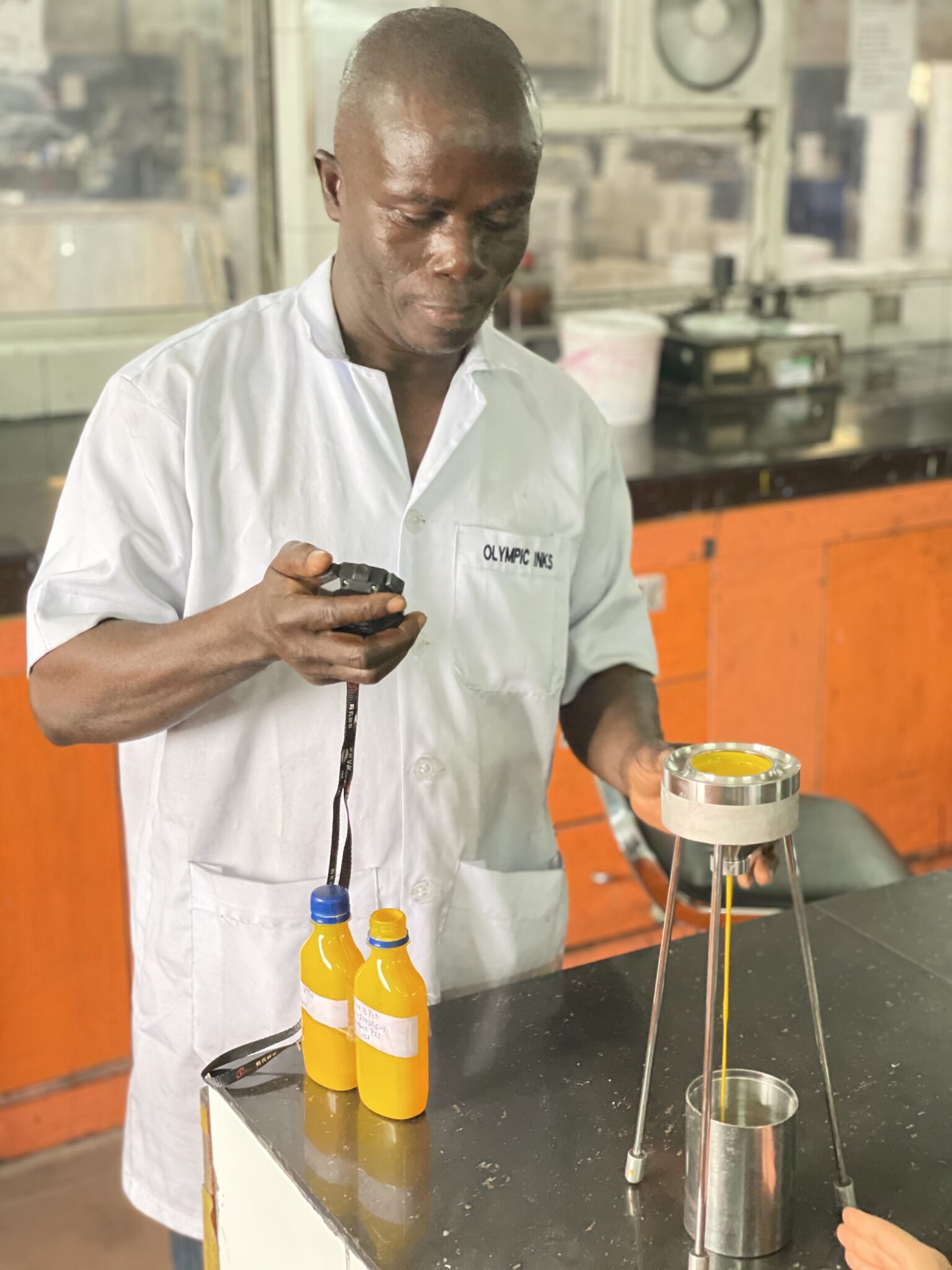 olympic inks man measure ink